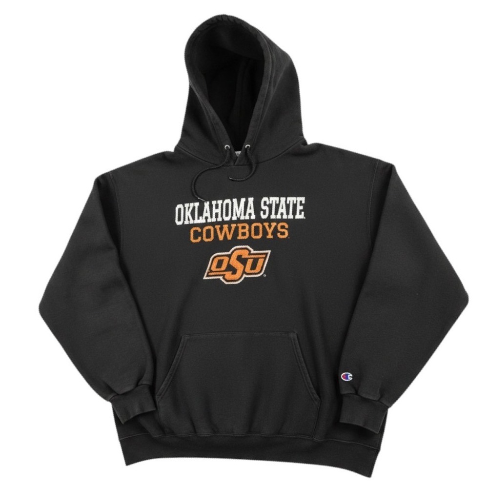 Champion Oklahoma State Cowboys Hoodie 2XL Black OSU NCAA‎ Pullover Sweatshirt